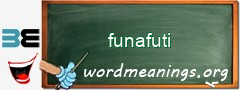 WordMeaning blackboard for funafuti